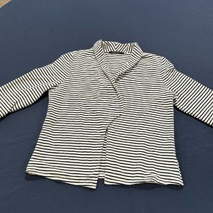 Black and white striped blazer